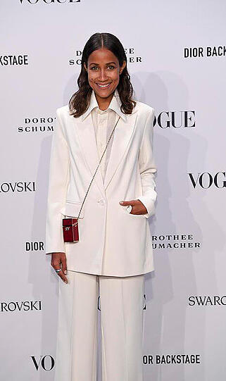 Moderatorin Rabea Schif auf der Vogue Fashion Party.