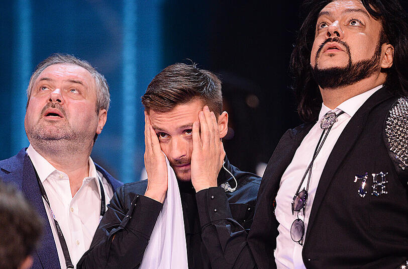 Die Enttäuschung ins Gesicht geschrieben: Sergey Lazarev, der für Russland als Favorit ins ESC-Rennen gegangen war und mit "You Are The Only One" nur auf Platz drei kam.