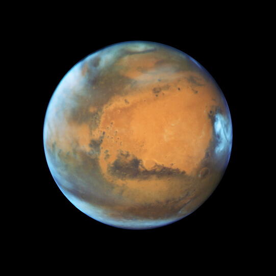Der Planet Mars, fotografiert vom Weltraum-Beobachter "Hubble".