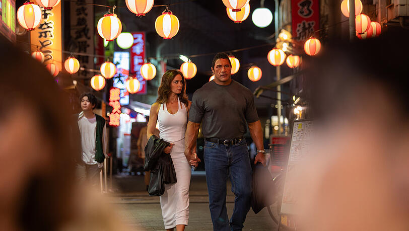 Emily Blunt und Dwayne Johnson in "The Smashing Machine“. Emily Blunt und Dwayne Johnson in "The Smashing Machine“.