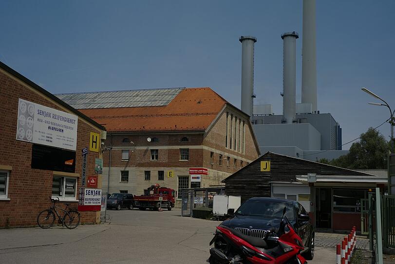 Die Trafohalle am Heizkraftwerk Süd.