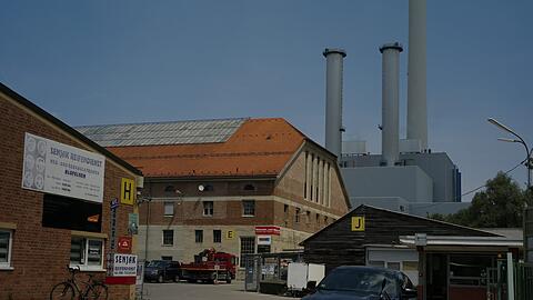 Die Trafohalle am Heizkraftwerk Süd.