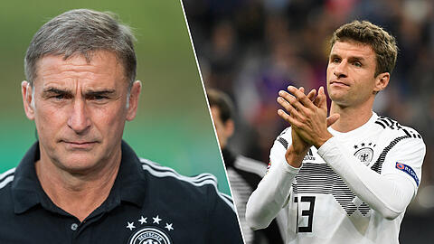 Nominiert Stefan Kuntz (l.) Thomas Müller für das olympische Fußballturnier im Sommer?
