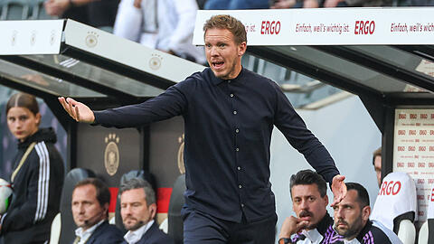 Sah gegen Griechenland noch kein Offensivfeuerwerk vom DFB-Team: Bundestrainer Julian Nagelsmann.