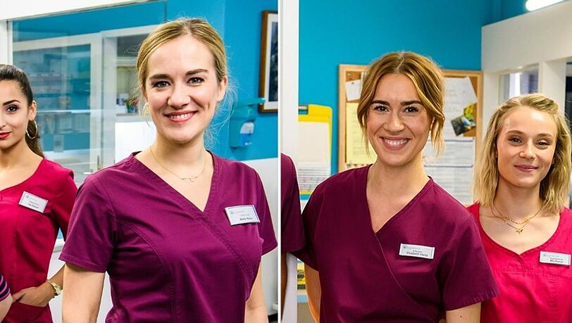 "Bettys Diagnose": Betty Weiss (Annina Hellenthal, l.) geht, Elisabeth Hertz (Henrike Hahn) kommt.
