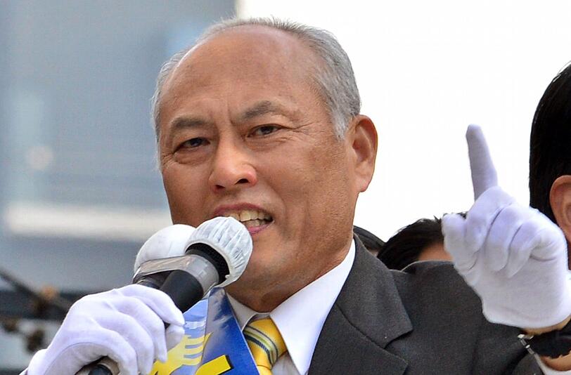 Gegen diesen Kandidaten richtet sich die Wut: Yoichi Masuzoe. Der frühere Gesundheitsminister findet, dass Frauen nicht für höhere Ämter geeignet sind - wegen ihrer Periode.