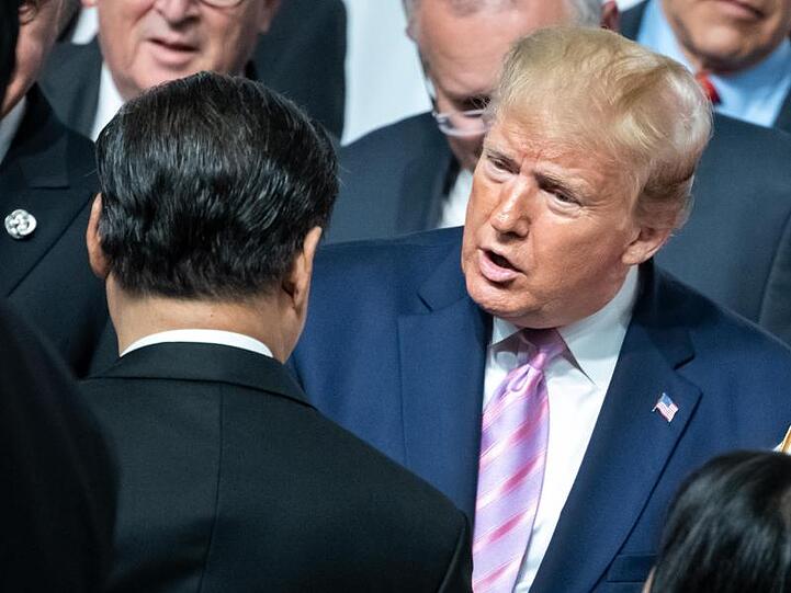 Xi Jinping und Donald Trump am Rande des G20-Gipfels in Osaka.