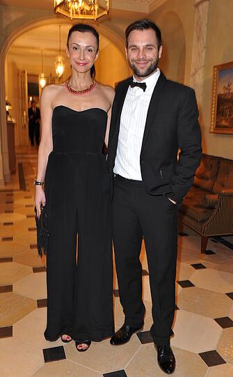 Schaulaufen der Promis bei den Gala SPA Awards in Baden-Baden: Ole Tillmann mit Ehefrau Anita Bachelin.