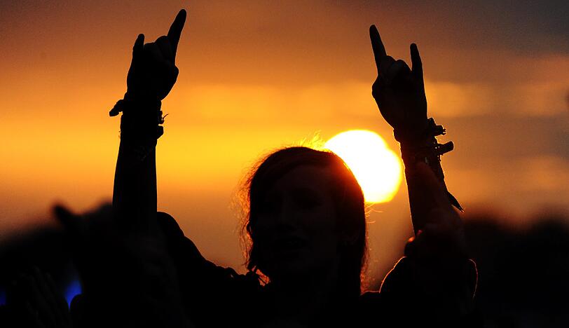 So soll es sein: Sonnenuntergang und Metal.