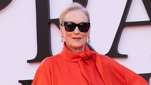 Meryl Streep bei einem Pressetermin zu "Der Teufel tr&auml;gt Prada 2".