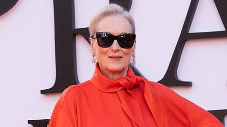 Meryl Streep bei einem Pressetermin zu "Der Teufel tr&auml;gt Prada 2".