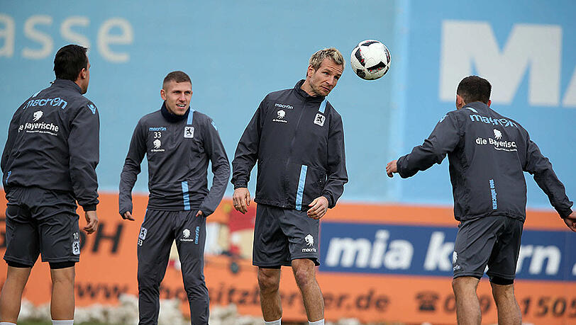 Zurück im Teamtraining: 1860-Kapitän Stefan Aigner. Zurück im Teamtraining: 1860-Kapitän Stefan Aigner.