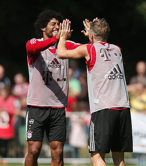 Die Bayern bereiten sich auf das Spiel gegen den 1. FC Nürnberg vor. Hier gibt's die Bilder vom Mittwochstraining.