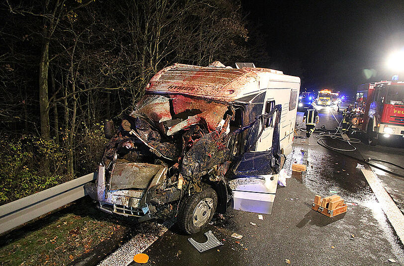 Die Airbags verhinderten wohl Schlimmeres.