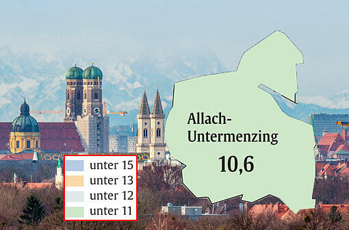 Mietspiegel 2013: Durchschnittliche Quadratmeterpreise für Wohnungen in München