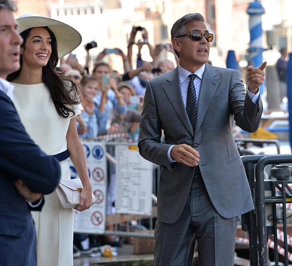 Amal und George Clooney