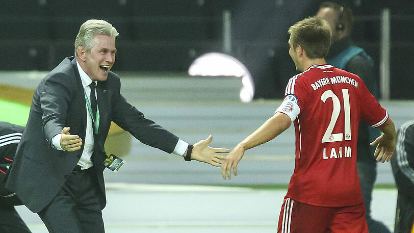 Gewannen 2013 gemeinsam das Triple: Jupp Heynckes (links) und Philipp Lahm (rechts).