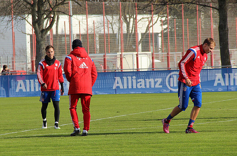 Der FC Bayern beim Samstagstraining nach der 1:4-Klatsche in Wolfsburg.