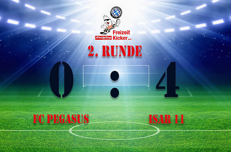 Isar 11 gewinnt mit 0:4 gegen den FC Pegasus.