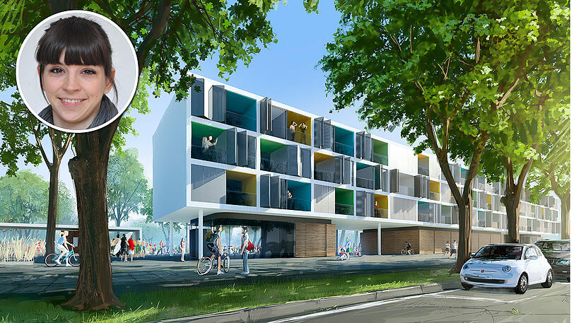 Betriebe wie die Stadtwerke bauen bereits Werkwohnungen (hier am Dantebad): Zielführender als Steuererleichterungen wäre es den Firmen das Bauen konkret zu erleichtern, kommentiert Lokalredakteurin Myriam Siegert.