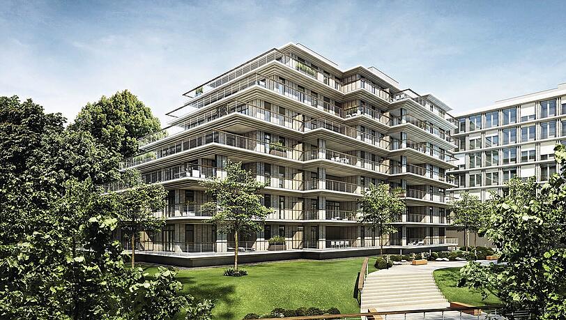 Die Gesamtansicht des Tivoli-Projekts. Alle 30 Eigentumswohnungen im Tucherpark sind bereits verkauft. Die Gesamtansicht des Tivoli-Projekts. Alle 30 Eigentumswohnungen im Tucherpark sind bereits verkauft.