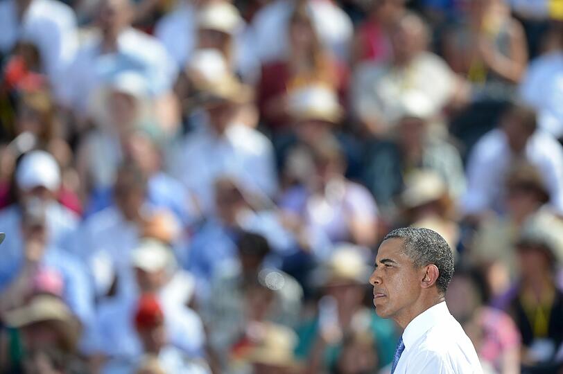 Barack Obama in Berlin.