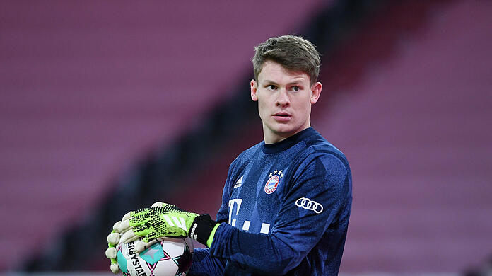 Ersatztorwart des FC Bayern: Alexander Nübel steht gegen Freiburg im Tor.