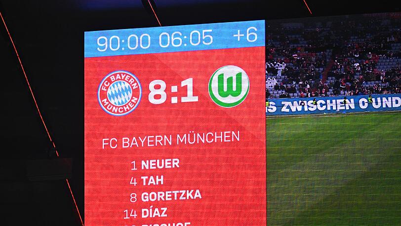 1:8 - so hoch hat der VfL Wolfsburg nie zuvor in der Bundesliga verloren.