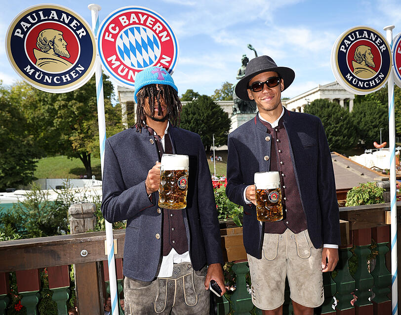 Zwei mit Durchblick: Michael Olise und Jamal Musiala. Zwei mit Durchblick: Michael Olise und Jamal Musiala.