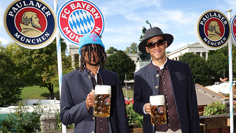 Zwei mit Durchblick: Michael Olise und Jamal Musiala. Zwei mit Durchblick: Michael Olise und Jamal Musiala.