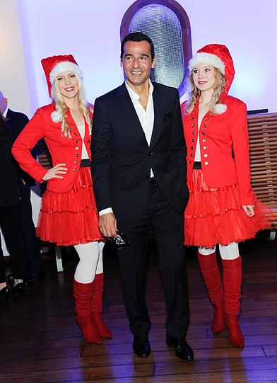 Erol Sander mit Weihnachtsengel.