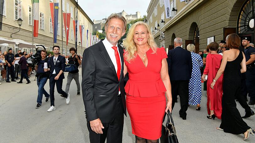 Christoph Daum mit Frau Angelica Camm-Daum