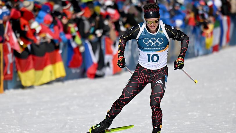 Hatte am Schießstand heftig zu kämpfen: Philipp Horn Hatte am Schießstand heftig zu kämpfen: Philipp Horn