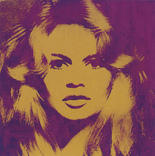 Auch dieses Bardot-Portrait hat Andy Warhol gemalt.