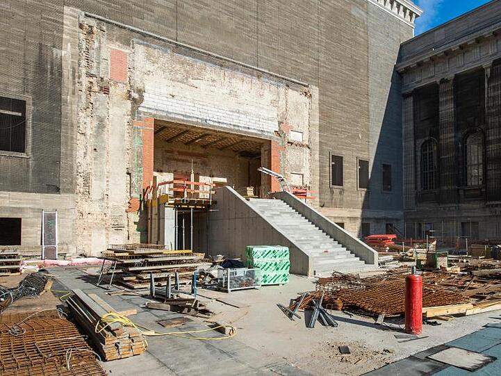 Der zukünftige zentrale Eingangsbereich des Pergamonmuseums.