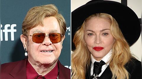 Elton John und Madonna haben das Kriegsbeil begraben.