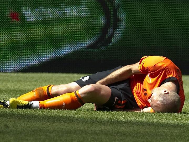 Verletzt: Arjen Robben