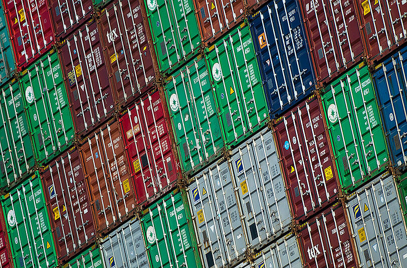 Volle Container: Deutschlands Exporte erholen sich.