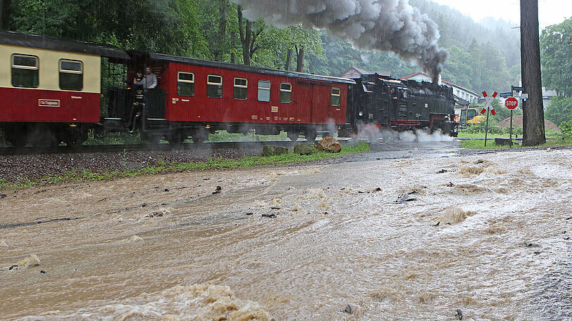 Während es im Harz seit Tagen wie aus Kübeln regnet...