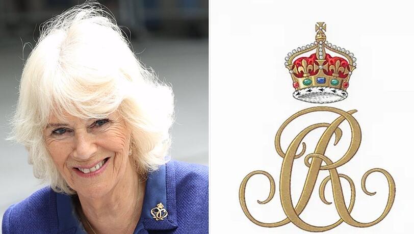 Charles` Ehefrau Camilla hat ein neues Monogramm, das ihre Position als Königsgemahlin berücksichtigt.