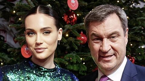 Markus Söder mit Tochter Gloria Burkandt bei der Spendengala "Ein Herz für Kinder"
