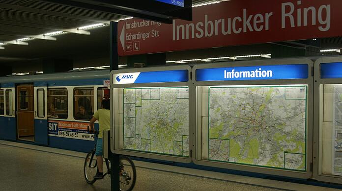 Der U-Bahnhof Innsbrucker Ring. Hier kam es am Montagabend zu einem mysteriösen Streit mit zwei Verletzten.