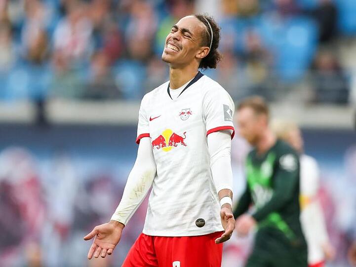 Sieht sich beim Neustart der Bundesliga nicht unter Druck gesetzt: Yussuf Poulsen von RB Leipzig.