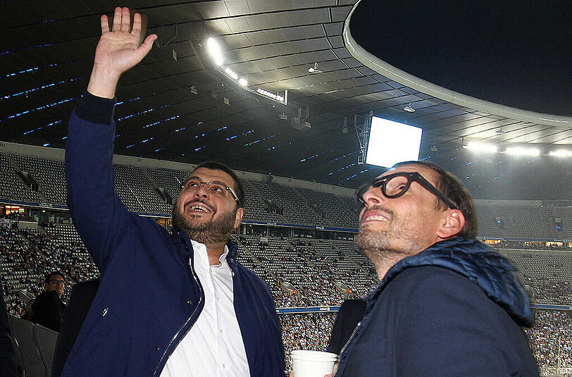 1860-Investor Hasan Ismaik hat sich am Freitagabend nach dem 1:2 gegen Union Berlin mit der Löwen-Familie getroffen. Die Bilder.