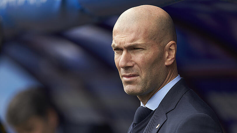 Real-Trainer Zinédine Zidane gewann das Hinspiel in München mit 2:1.