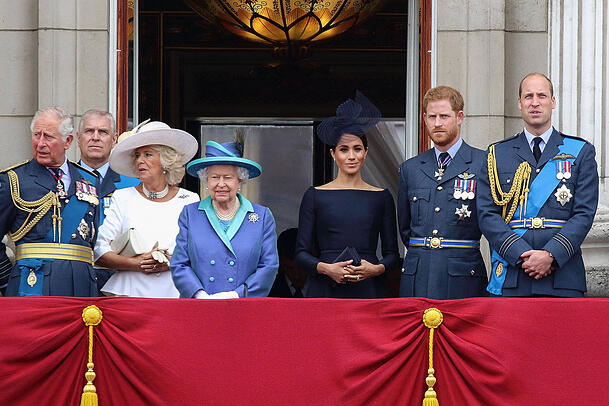 Bilder, die der Vergangenheit angehören: Herzogin Meghan inmitten der britischen Königsfamilie. Bilder, die der Vergangenheit angehören: Herzogin Meghan inmitten der britischen Königsfamilie.