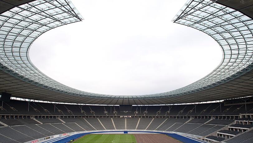 Austragunsort des Klassikers Deutschland - England: Das Olympiastadion in Berlin. Austragunsort des Klassikers Deutschland - England: Das Olympiastadion in Berlin.