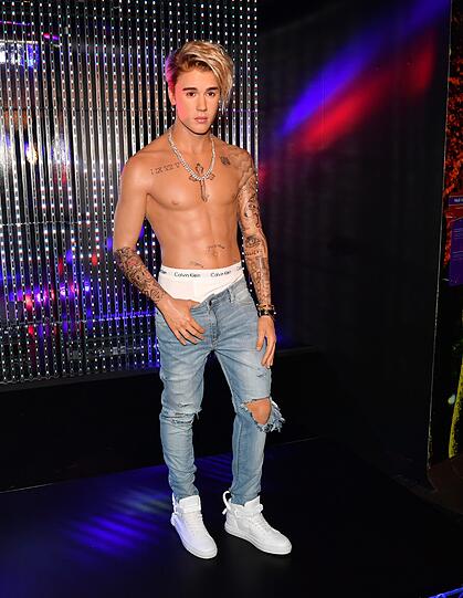 Das Gesicht wirkt hölzern: Justin Biebers Wachsfigur