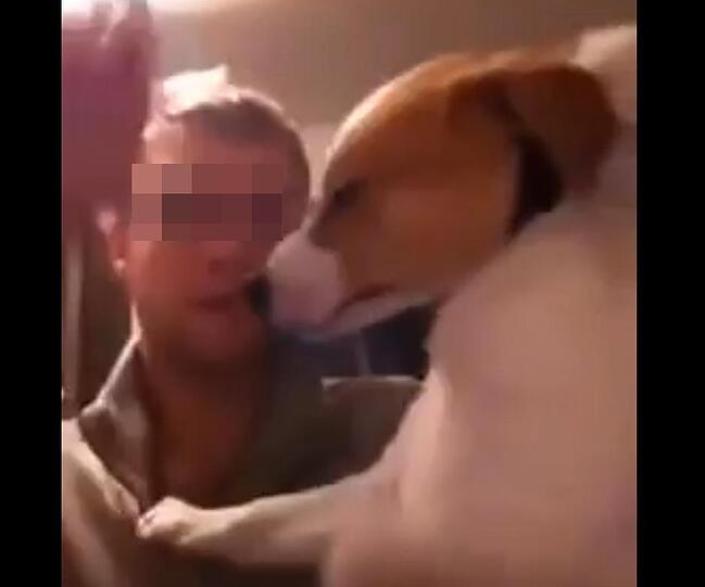 Der Tierquäler aus Betzdorf und sein Hund.
