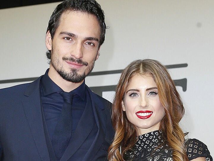 Mats Hummels und seine zukünftige Ehefrau Cathy Fischer